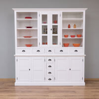 Buffetschrank Landhausstil altweiß, Massivholz mit MDF