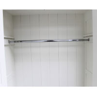 Landhaus Kleiderschrank mit Kleiderstange, altweiÃŸ
