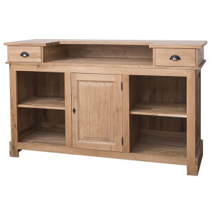 Tresen Massivholz Eiche, Zinkplatte 180 cm