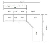 Graue Küche Landhaus L-Form