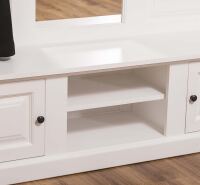 Garderobe mit Spiegel im Landhausstil weiß
