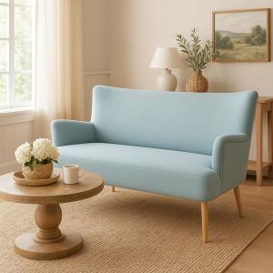 2-Sitzer Retro Sofa mintgrÃ¼n