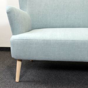 2-Sitzer Retro Sofa mintgrün