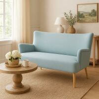 2-Sitzer Retro Sofa mintgrün