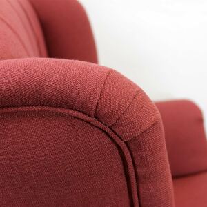 Landhaus Ohrensessel Longchair weinrot