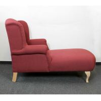 Landhaus Ohrensessel Longchair weinrot