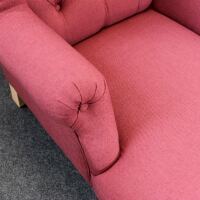Landhaus Ohrensessel Longchair weinrot