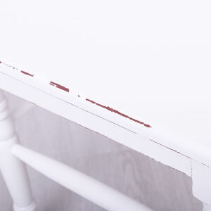 Vintage Stuhl Paris bordeaux-weiß Shabby Chic