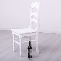 Vintage Stuhl Paris bordeaux-weiß Shabby Chic