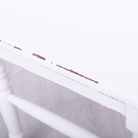 Vintage Stuhl Paris bordeaux-weiß Shabby Chic