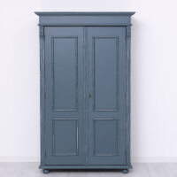 Zweitüriger Kleiderschrank Vintage in nachtblau