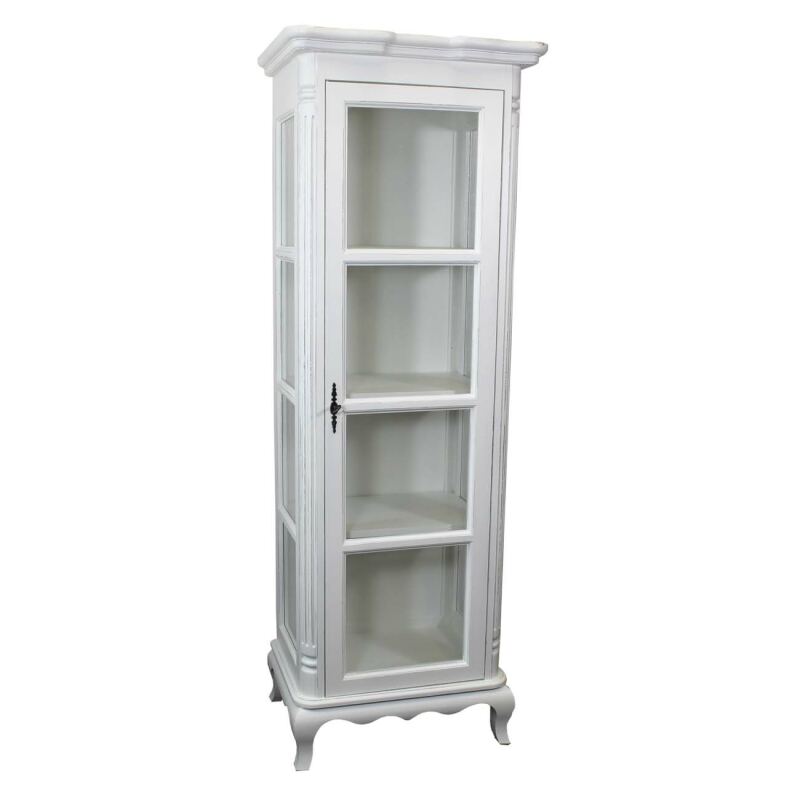 Schmale Vitrine Shabby Chic