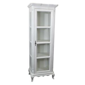 Schmale Vitrine Shabby Chic