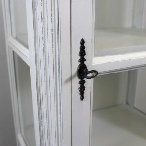 Schmale Vitrine Shabby Chic