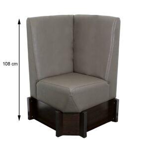 Eckelement für Polsterbank Norbert A2 Höhe 108 cm
