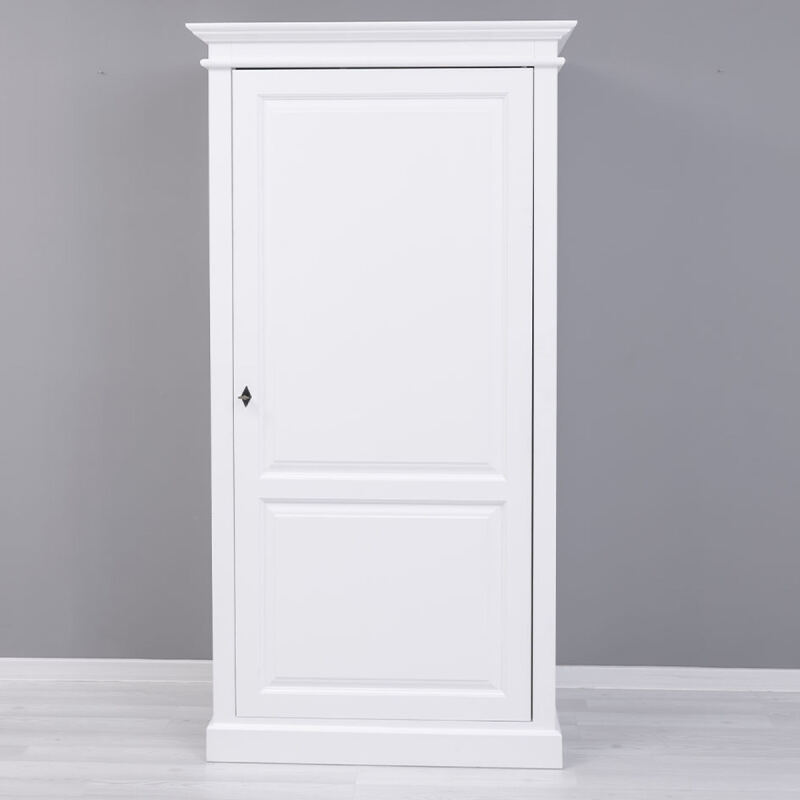 Weißer Kleiderschrank aus Massivholz