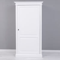 Weißer Kleiderschrank aus Massivholz