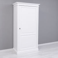 Weißer Kleiderschrank aus Massivholz