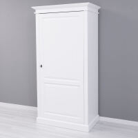 Weißer Kleiderschrank aus Massivholz