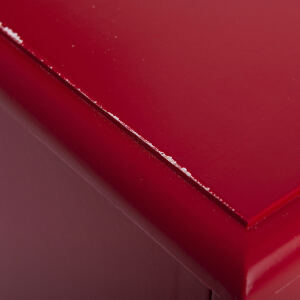 Rotes Landhausstil Sideboard, Shabby Chic