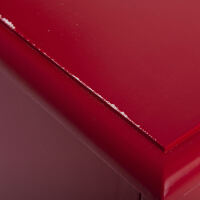 Rotes Landhausstil Sideboard, Shabby Chic