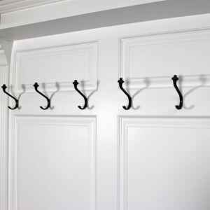 Große Landhaustil Garderobe weiß-braun