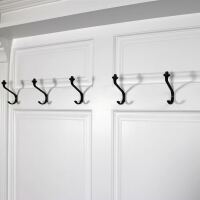 Große Landhaustil Garderobe weiß-braun