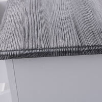 Landhaus Schuhschrank weiss mit Deckplatte schiefergrau