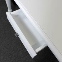 Weißer Shabby Chic Esstisch mit Schubladen