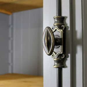 Landhaus Buffetschrank dunkelgrau-braun