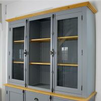 Landhaus Buffetschrank dunkelgrau-braun