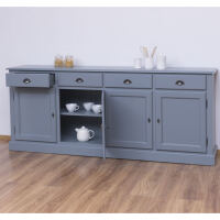 Günstiges Sideboard Landhausstil in fehgrau