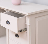 Landhausstil Kommode mit Unterschrank cremegrau