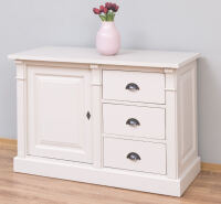 Landhausstil Kommode mit Unterschrank cremegrau