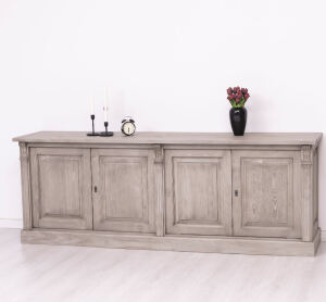 Massives Vintage Sideboard in graubraun