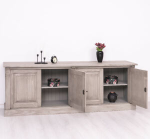 Massives Vintage Sideboard in graubraun