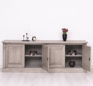 Massives Vintage Sideboard in graubraun