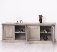 Massives Vintage Sideboard in graubraun