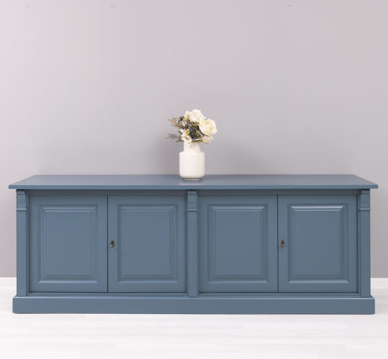 Vintage Sideboard in nachtblau