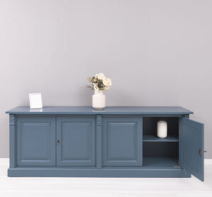 Vintage Sideboard in nachtblau