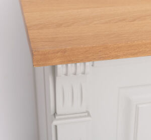 Vintage Sideboard mit Eichenplatte