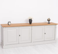 Vintage Sideboard mit Eichenplatte