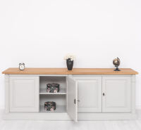 Vintage Sideboard mit Eichenplatte