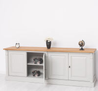 Vintage Sideboard mit Eichenplatte