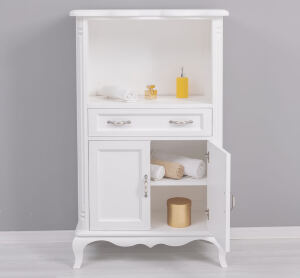 Badezimmer Hochschrank Vintage Design