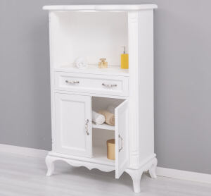 Badezimmer Hochschrank Vintage Design