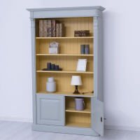 Massivholz Bücherregal mit Unterschrank