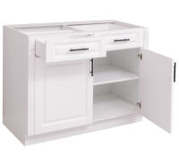 Landhausstil Küchenunterschrank mit zwei Schubladen