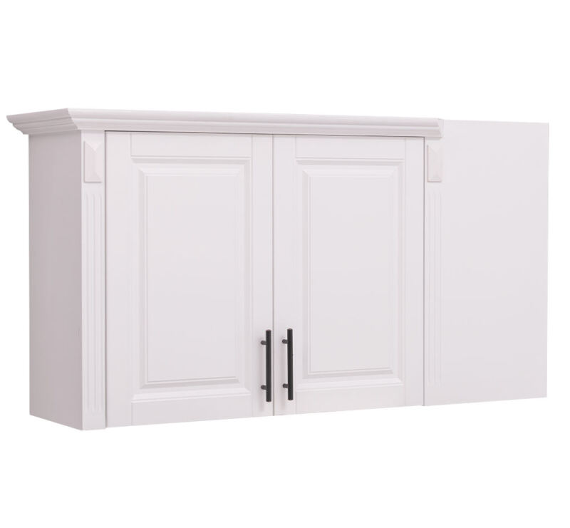 Landhausstil Küchen-Eckoberschrank zweitürig links - 123 cm