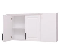 Landhausstil Küchen-Eckoberschrank zweitürig links - 123 cm